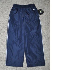 *Track Pants Athletech Blue sz 4/5 Mesh Lined Wind Resistant Elastic Waist Boys